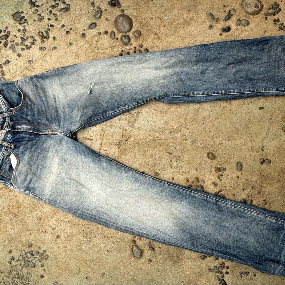 R13 Faded Blue Straight Jeans